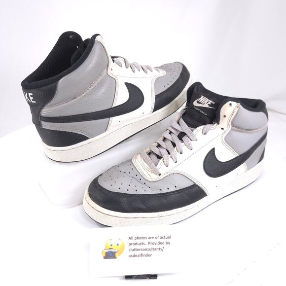 Nike Court Vision Mid Athletic Lace Up Shoe Mens Size 9.5 DN3577-002 White main image 5